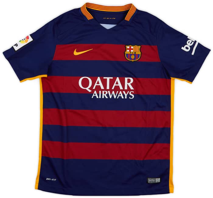 2015-16 Barcelona Home Shirt - 9/10 - (L.Boys)