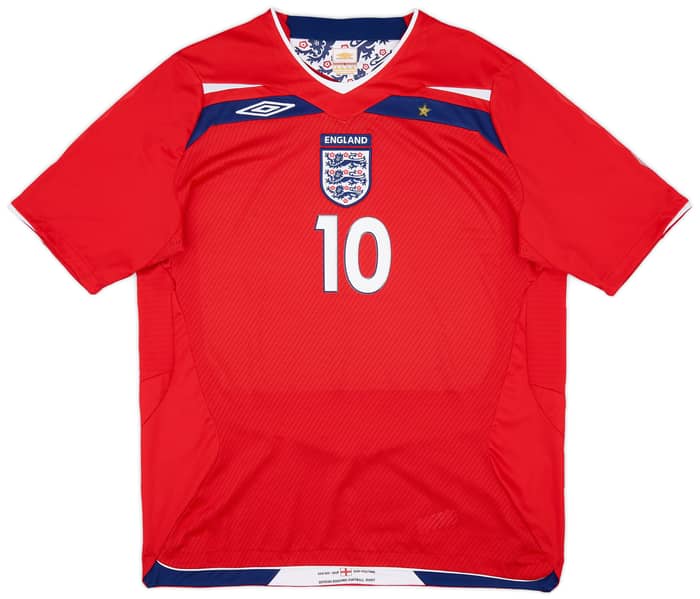 2008-10 England Away Shirt Rooney #10 - 8/10 - (XL)