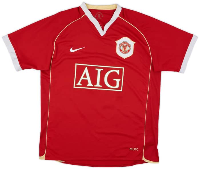 2006-07 Manchester United Home Shirt Carrick #16 - 6/10 - (M)