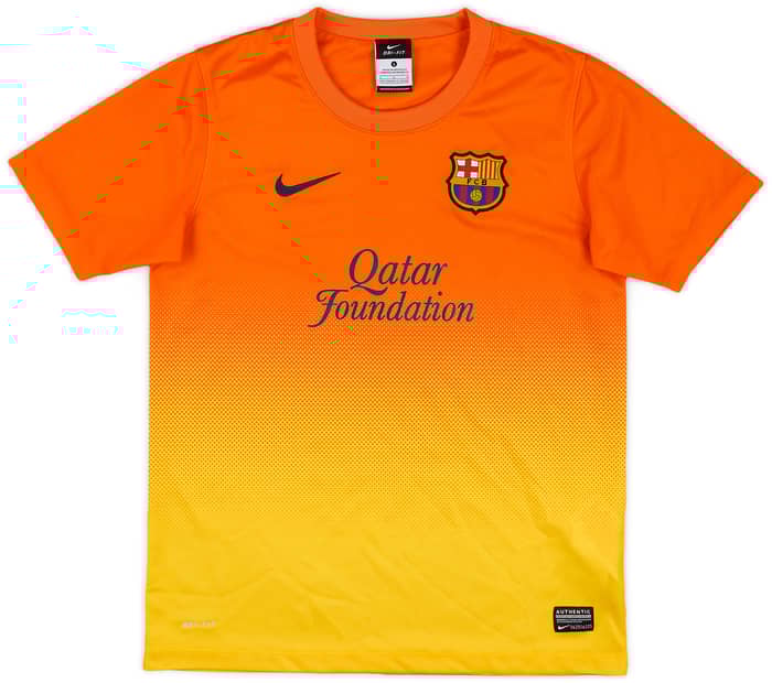 2012-13 Barcelona Basic Away Shirt - 7/10 - (L.Boys)