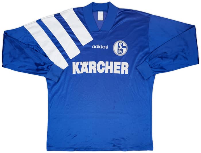 1995-96 Schalke II Match Issue Home L/S Shirt #13