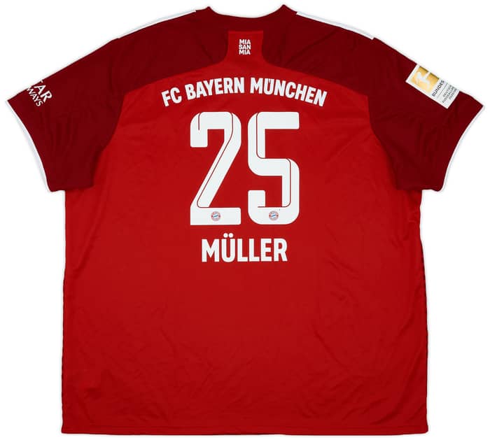 2021-22 Bayern Munich Home Shirt Muller #25 - 7/10 - (3XL)