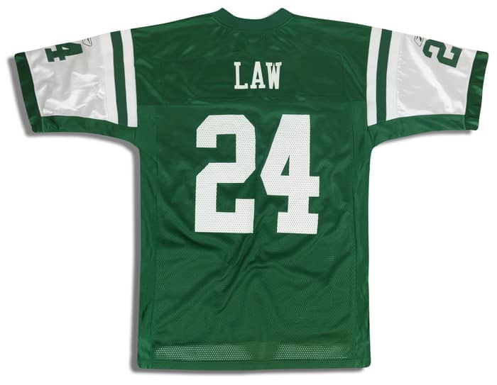2005 New York Jets Law #24 Reebok On Field Jersey (Home) M