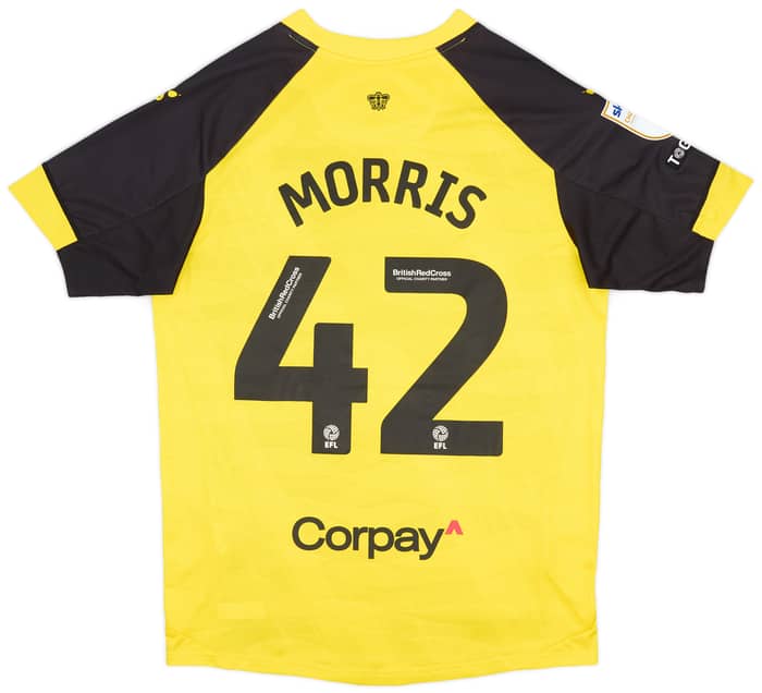 2023-24 Watford Match Issue Home Shirt Morris #42