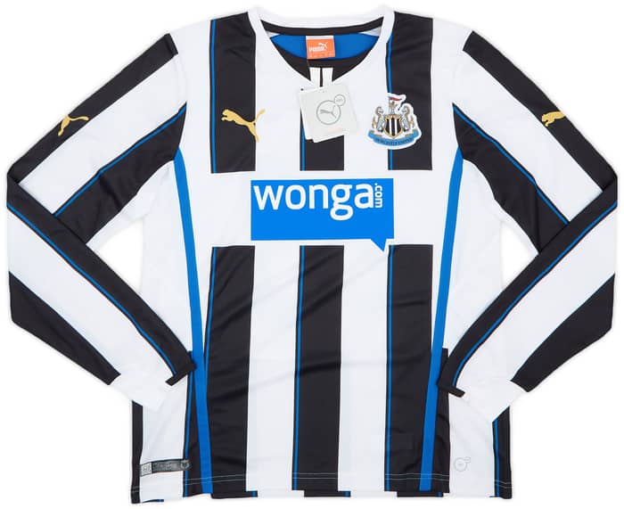 2013-14 Newcastle Home L/S Shirt Ameobi #23 (XL.Boys)