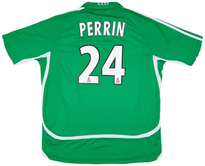 2006-07 Saint Etienne Home Shirt Perrin #24 - 8/10 - (XL)
