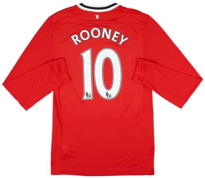 2011-12 Manchester United Home L/S Shirt Rooney #10 (S)