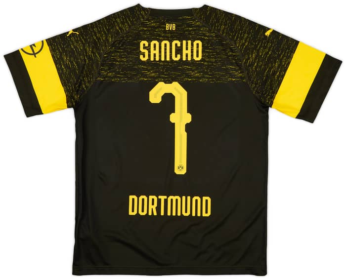 2018-19 Borussia Dortmund Away Shirt Sancho #7 - 8/10 - (L)
