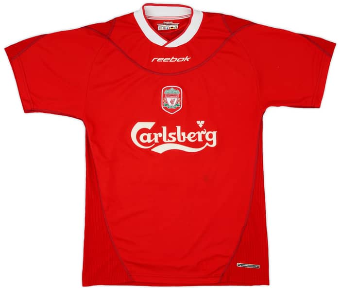 2002-04 Liverpool Home Shirt Gerrard #17 - 7/10 - (S)
