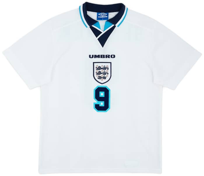 1995-97 England Home Shirt Shearer #9 - 9/10 - (M)