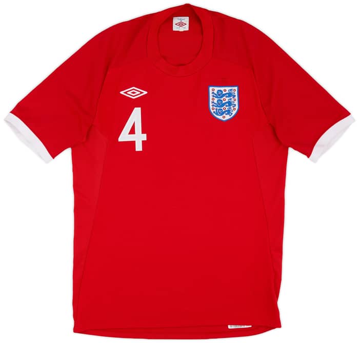 2010-11 England Away Shirt Gerrard #4 - 7/10 - (M)