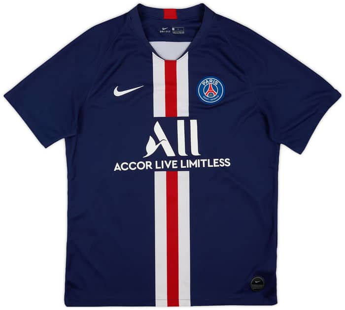 2019-20 Paris Saint-Germain Home Shirt Mbappe #7 - 6/10 - (L)