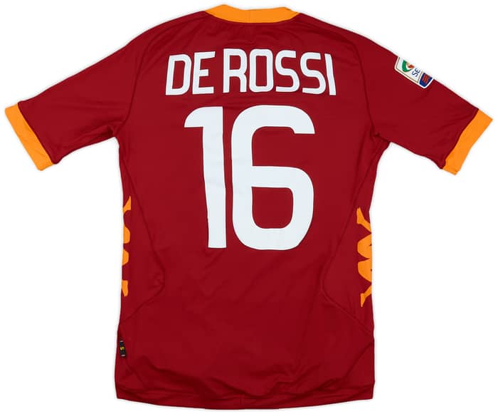 2011-12 Roma Home Shirt De Rossi #16 (S)