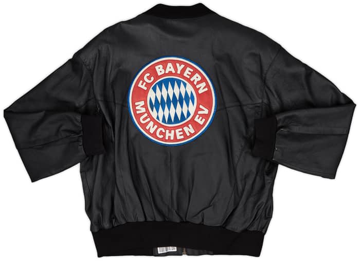 1995-96 Bayern Munich Leather Bomber Jacket - 8/10 - (XL)