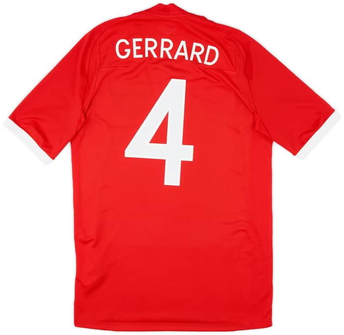 2010-11 England Away Shirt Gerrard #4 - 8/10 - (M)