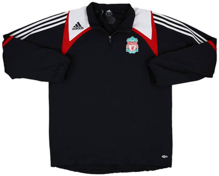 2007-08 Liverpool adidas 1/4 Zip Drill Top - 6/10 - (L)