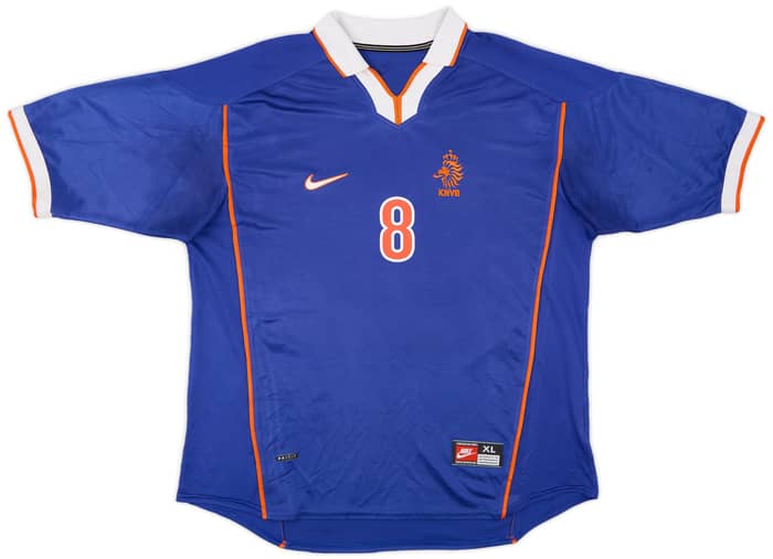 1998-00 Netherlands Away Shirt Bergkamp #8 - 8/10 - (XL)