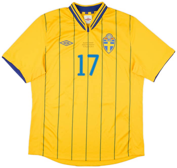 2012 Sweden Match Issue Home Shirt Gerndt #17
