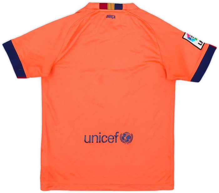 2014-15 Barcelona Away Shirt - 8/10 - (M.Boys)