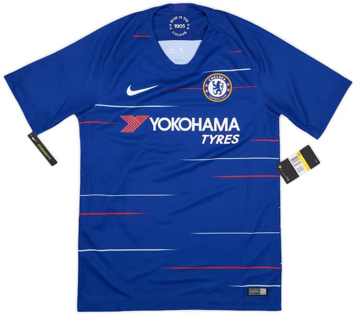 新しい到着 2018-19 Chelsea Home Shirt Kante #7 (S) ウェア