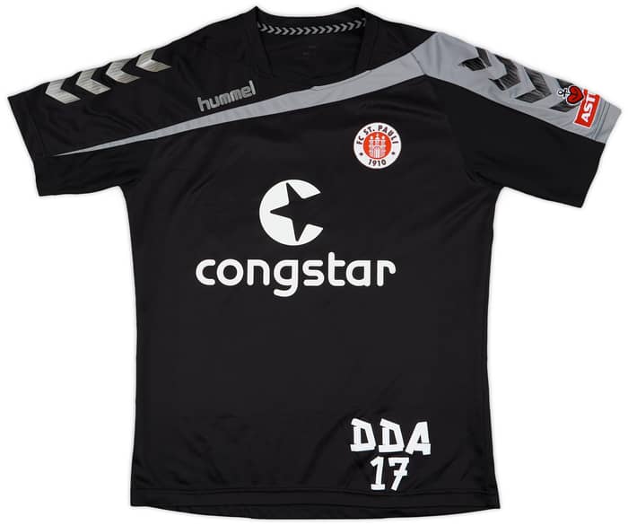 2015-16 St Pauli Hummel Player Issue Training Shirt DDA #17 - 8/10 - (L)