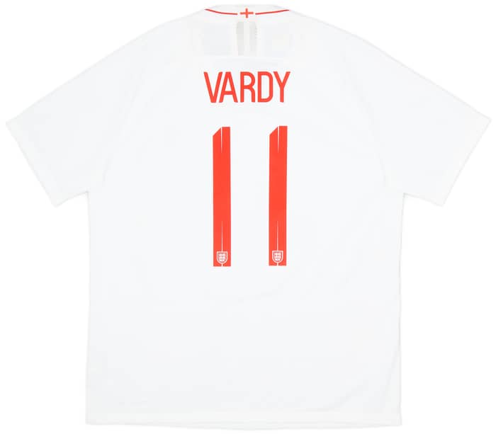 2018-19 England Authentic Home Shirt Vardy #11 - 9/10 - (XL)