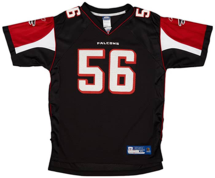 2005-06 Atlanta Falcons Brooking #56 Reebok On Field Alternate Jersey - 9/10 - (XL.Boys)