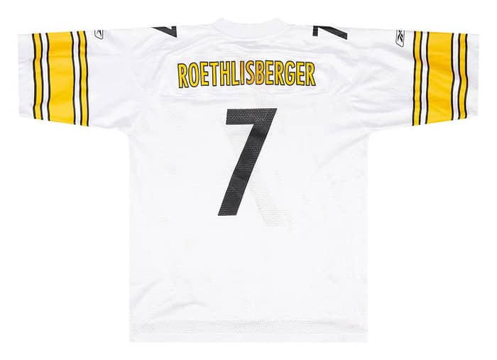 2005-06 Pittsburgh Steelers Roethlisberger #7 Reebok On Field Jersey (Away) L