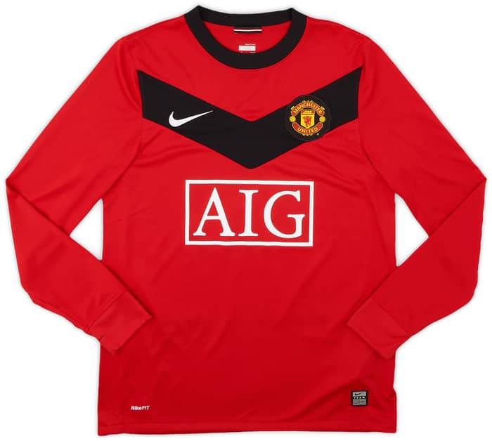 2009-10 Manchester United Home L/S Shirt Rooney #10 - 10/10 - (S)