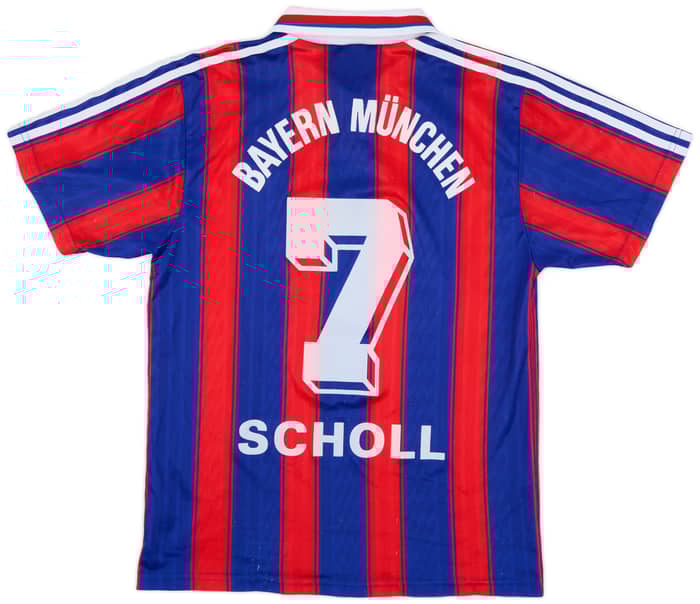 1995-97 Bayern Munich Home Shirt Scholl #7 - 7/10 - (S)