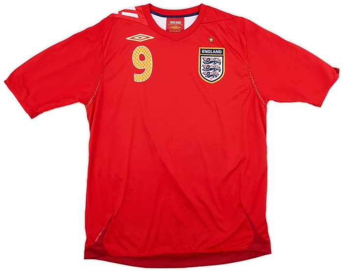 2006-08 England Away Shirt Rooney #9 - 5/10 - (L)