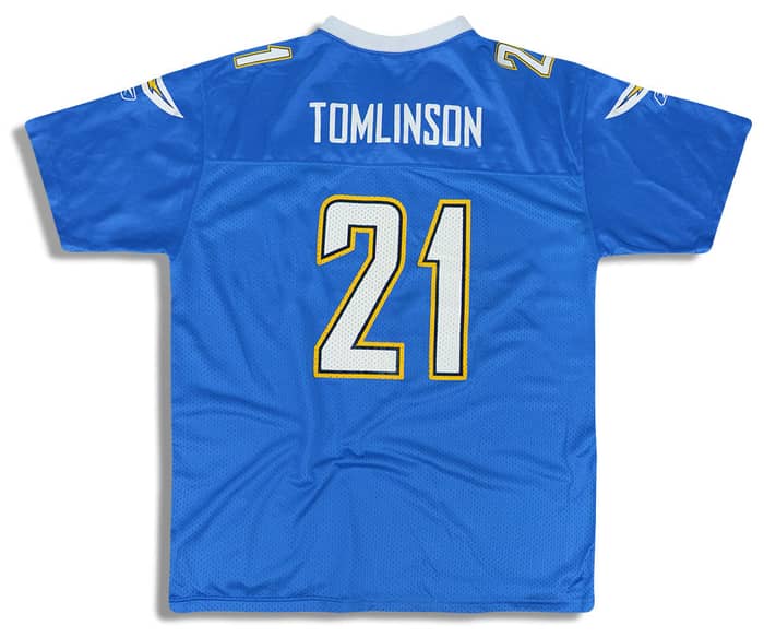 2008-09 San Diego Chargers Tomlinson #21 Reebok Replica Jersey (Alternate) Y