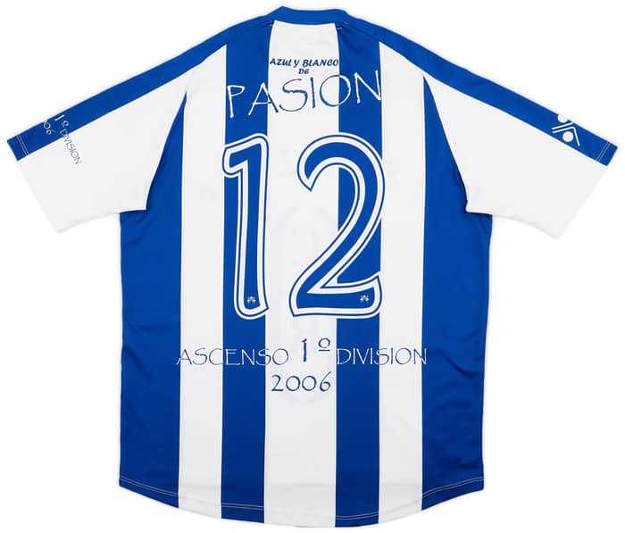 2005-06 Recreativo Huelva Special Promotion 'Ascenso 1º Divison' Home Shirt Pasion #12 - 7/10 - (XL)