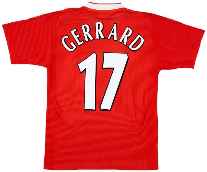 2002-04 Liverpool Home Shirt Gerrard #17 - 6/10 - (S)
