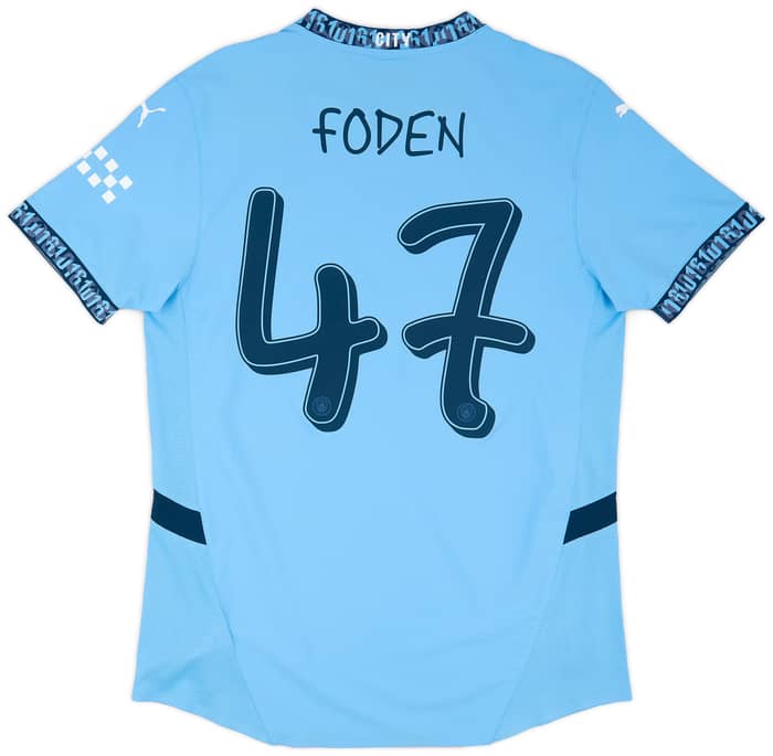 2024-25 Manchester City Authentic Home Shirt Foden #47