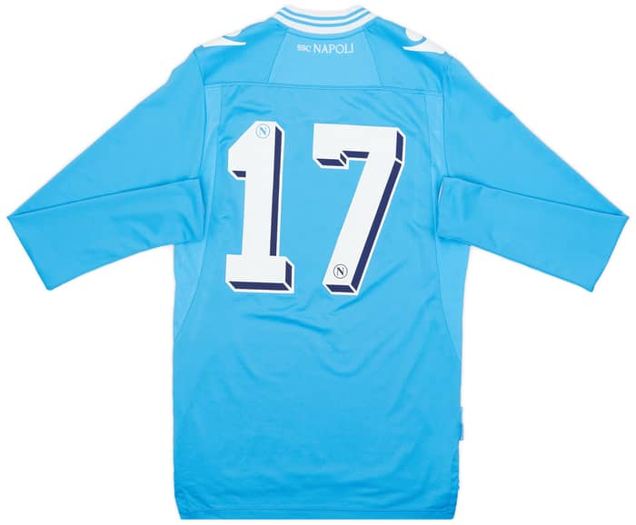 2012-13 Napoli Player Issue Home L/S Shirt - 3/10 - (M)