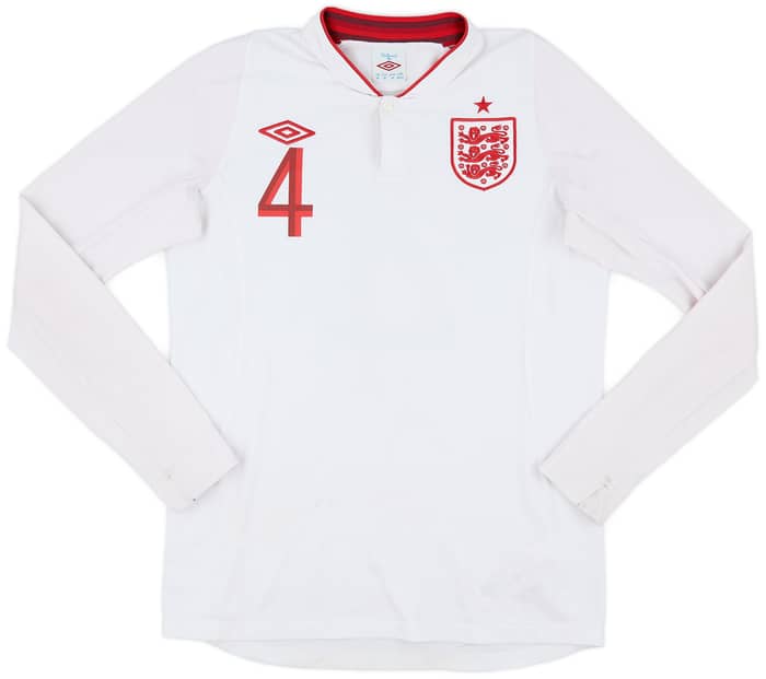 2012-13 England Home L/S Shirt Gerrard #4 - 5/10 - (S)