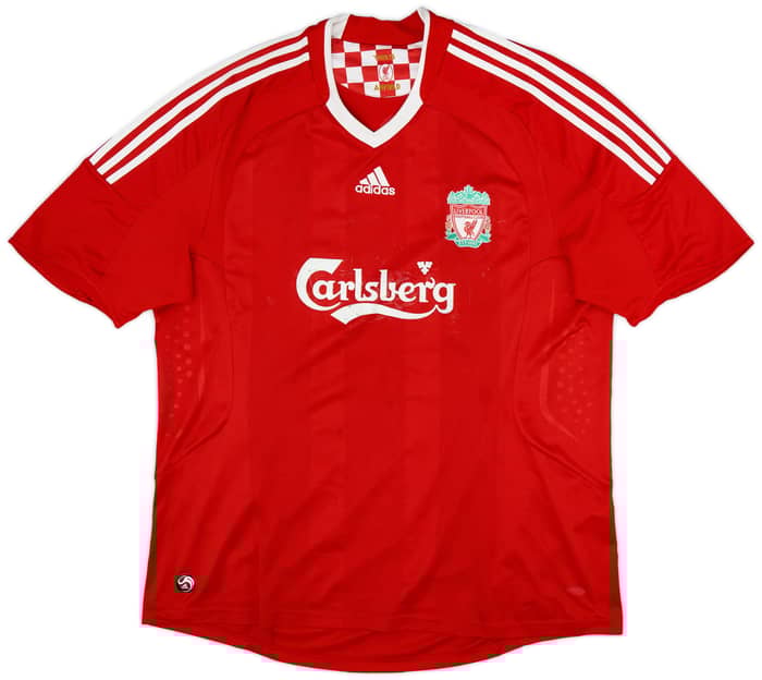 2008-10 Liverpool Home Shirt Gerrard #8 - 5/10 - (XXL)