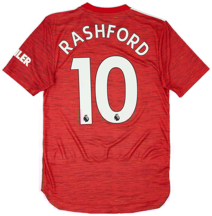 2020-21 Manchester United Authentic Home Shirt Rashford #10 (XS)