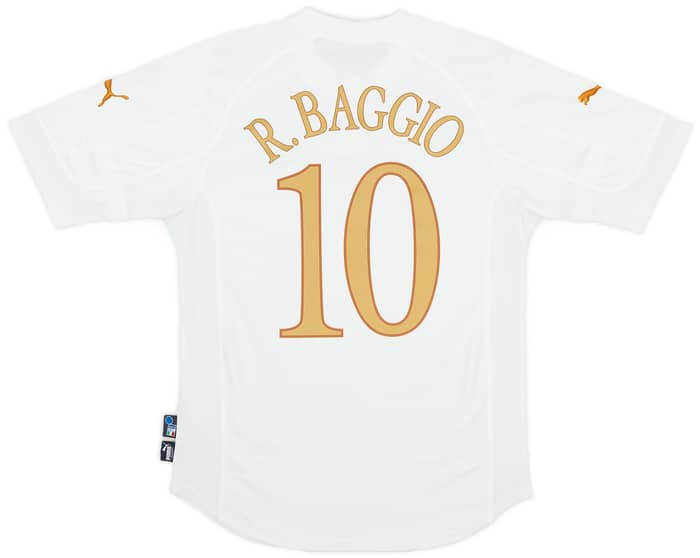 2004-06 Italy Away Shirt Baggio #10 - 6/10 - (S)