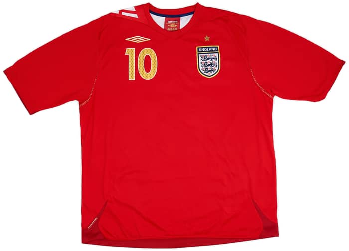 2006-08 England Away Shirt Owen #10 - 9/10 - (XXL)