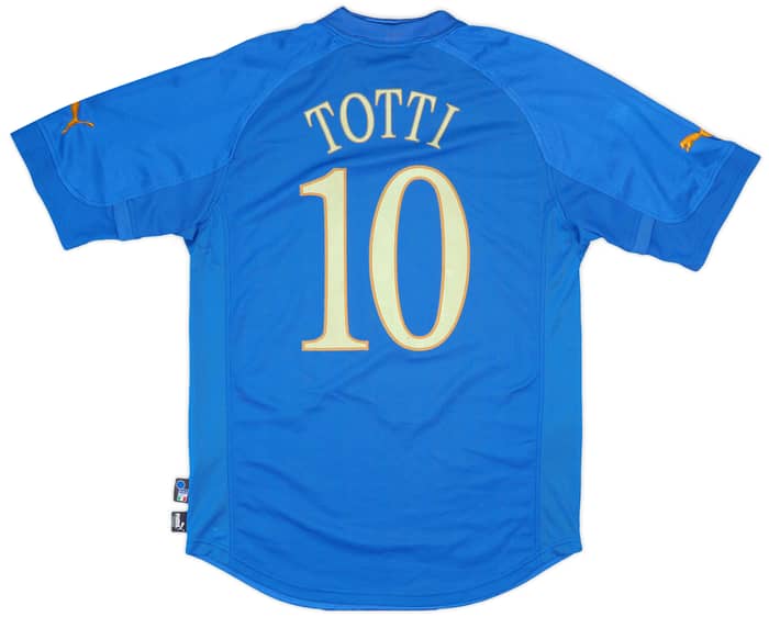 2004-06 Italy Home Shirt Totti #10 - 6/10 - (L)