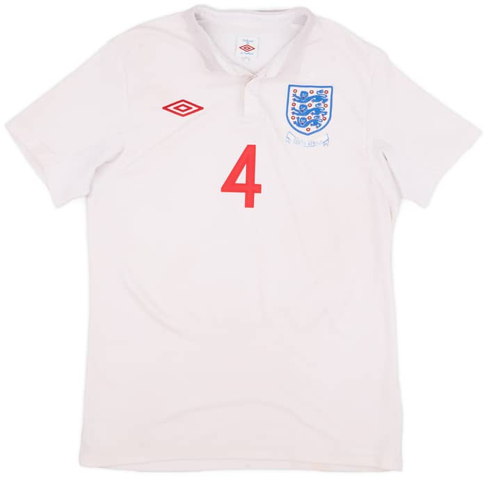 2009-10 England Home Shirt Gerrard #4 - 5/10 - (M)