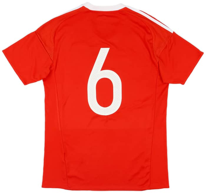 2016-17 Wales Home Shirt #6 - 9/10 - (S)