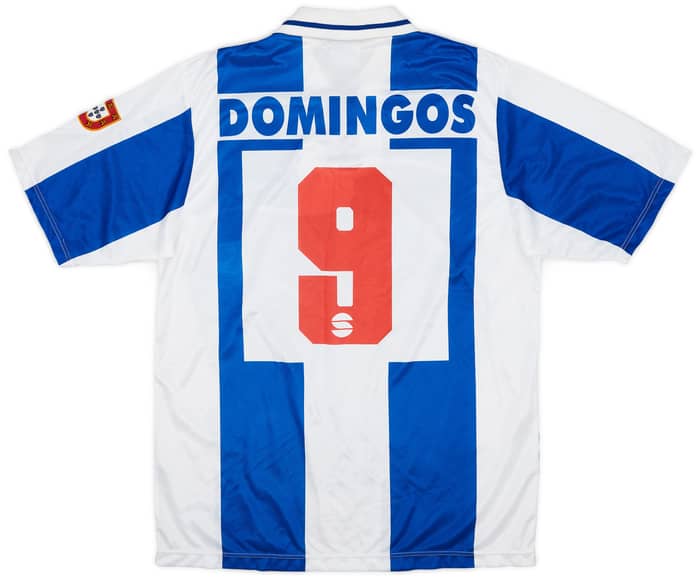 1995-96 Porto Saillev Domingos Paciencia Fan Shirt Domingos #9 - 8/10 - (L)
