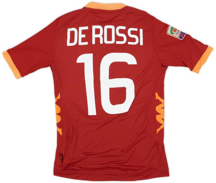 2011-12 Roma Home Shirt De Rossi #16 - 7/10 - (M)
