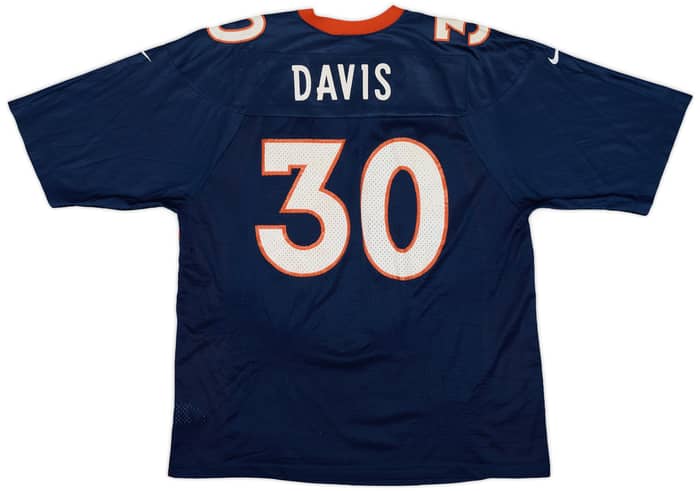 1997-00 Denver Broncos Davis #30 Nike Home Jersey - 6/10 - (XL)