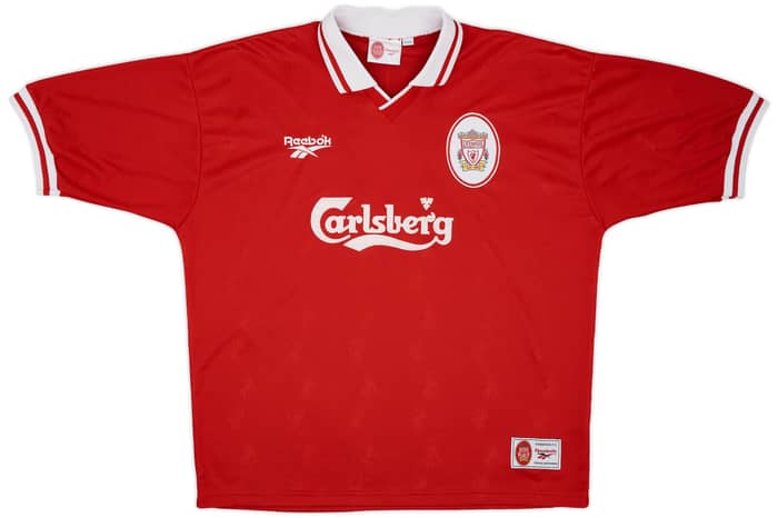 1996-98 Liverpool Home Shirt McManaman #7 - 8/10 - (XL)
