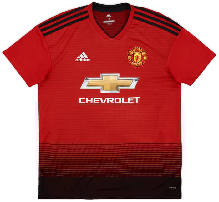 2018-19 Manchester United Home Shirt Young #18 - 9/10 - (M)