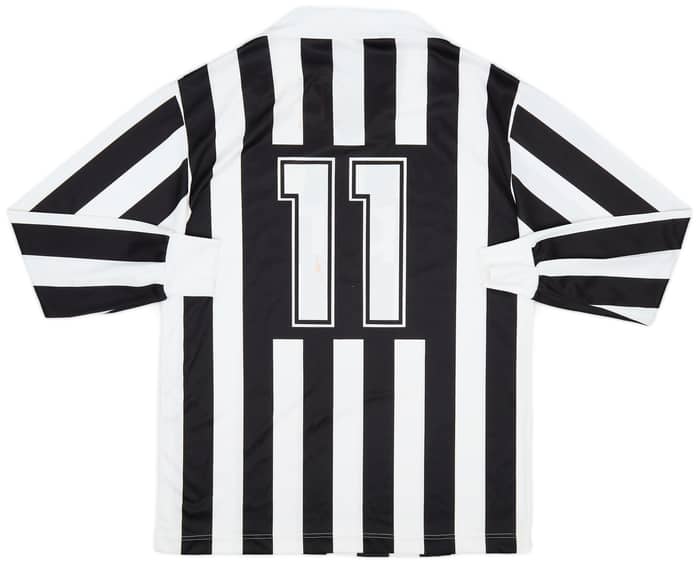 1989-90 Juventus Basic European Home L/S Shirt #11 - 5/10 - (L)